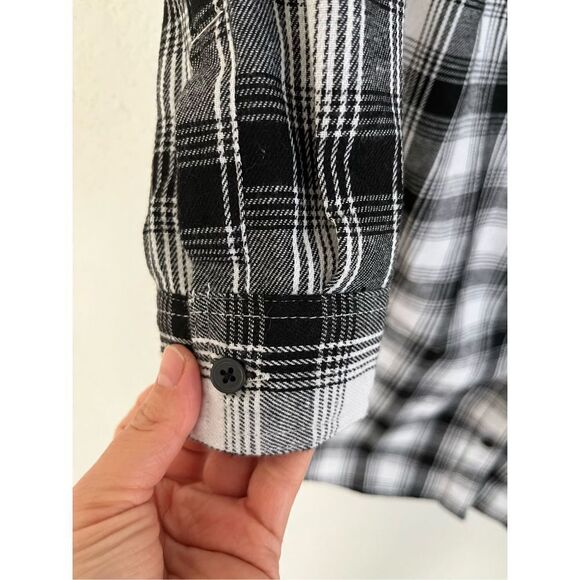 Given Kale Woman Flannel Long Sleeve Shirt Dress, Size Small - Picture 6 of 9